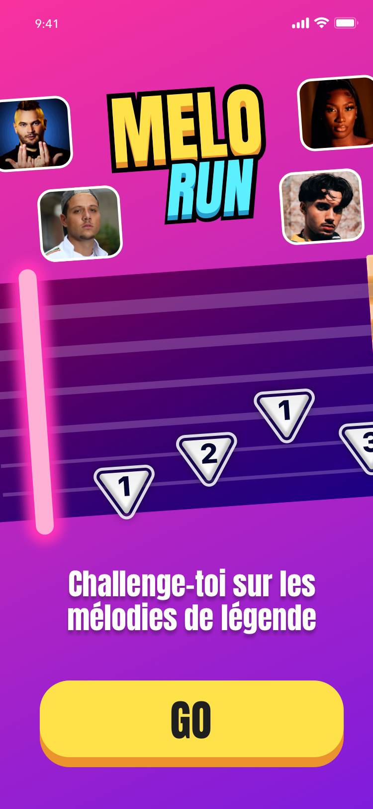 MeloRun — écran de jeu